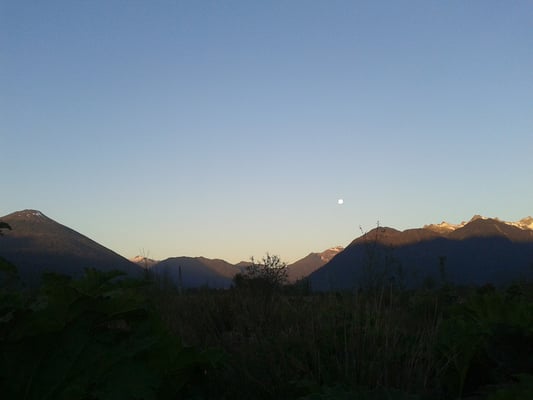Vista de la cordillera desde el Hospedaje