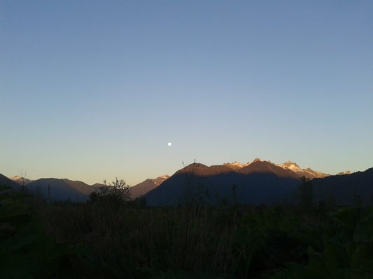 Vista de la cordillera desde el Hospedaje