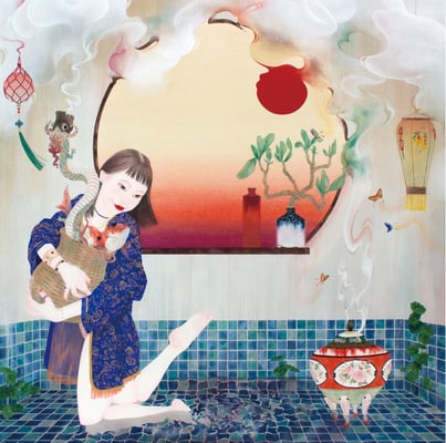 うきよばなれ　S30号　　©OSHIMA  RIKA　　