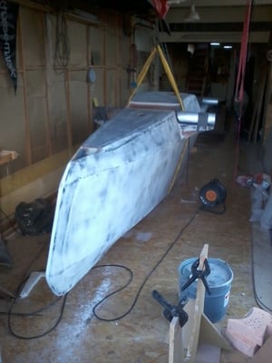 coque centrale enduite