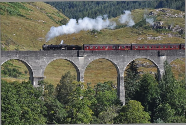 The Jacobite - Glenfinnan-Viadukt "The Jacobite" (Harry Potter-Filme)