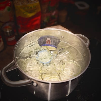 Sterilize: Screw-top jars