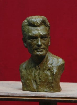 Buste, en bronze de Jean Marais, sculpteur Langloÿs 