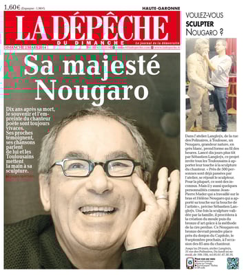 Article, presse,  sculpteur Langloÿs