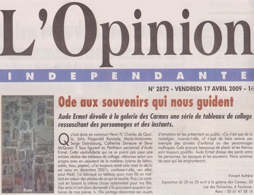 Article, presse,  sculpteur Langloÿs