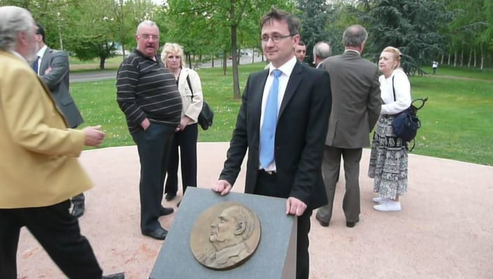 Buste-Sculpteur-Langloys-Bronze-Bas Relief-Fraçois-Mitterrand 