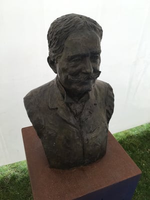 Buste, en bronze de Daniel Iffla Osiris, pour les Jardins de l'Institut Pasteur, Sculpteur, Langloÿs