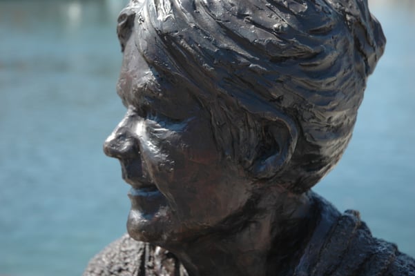 Buste-Statue-Sculpture-Bronze-Pecheur-et-ramendeuse-Sculpteur-Langloÿs