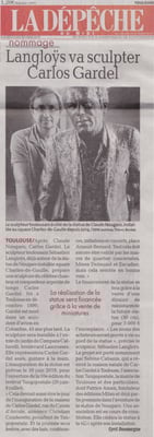 Sculpture, Statue, Artiste, Sculpteur, Toulouse, Presse, Langloÿs