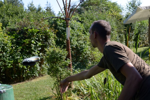 Paul auf Staion 3 - Regentonne