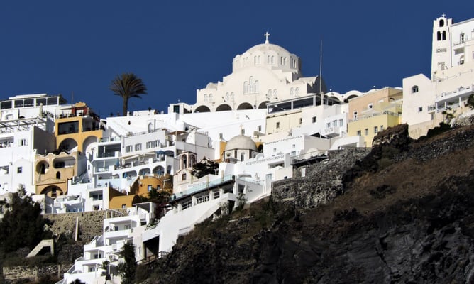 der Hauptort Thira