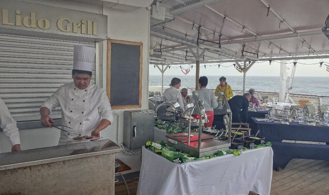 Grillen am Lidodeck