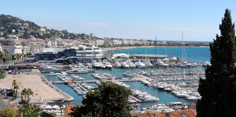 Blick auf den Yachthafen