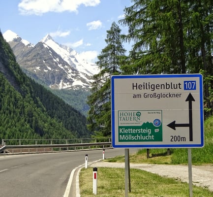 Erster Blick auf den Glockner