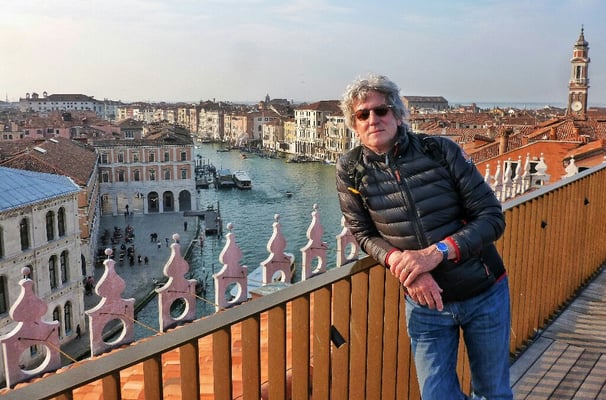 ebendort Blick auf den Canal Grande
