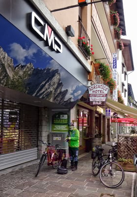 Abfahrt vom Hotel in Tarvis