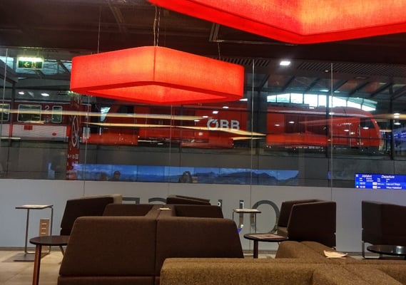 In der Lounge in Wien