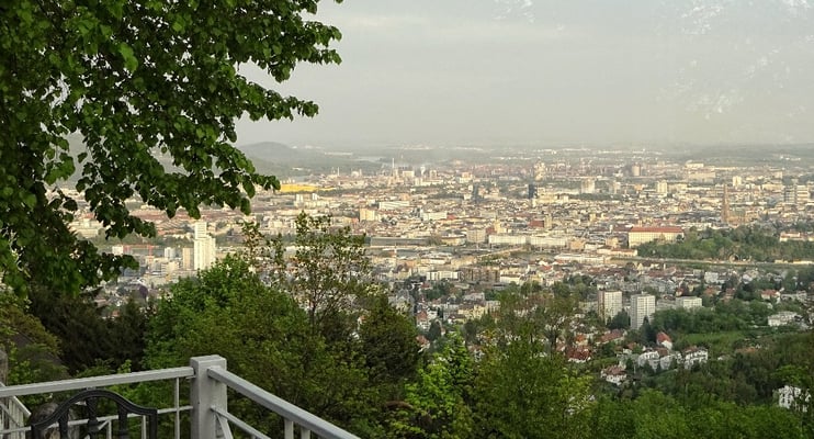 Abendsonne über Linz