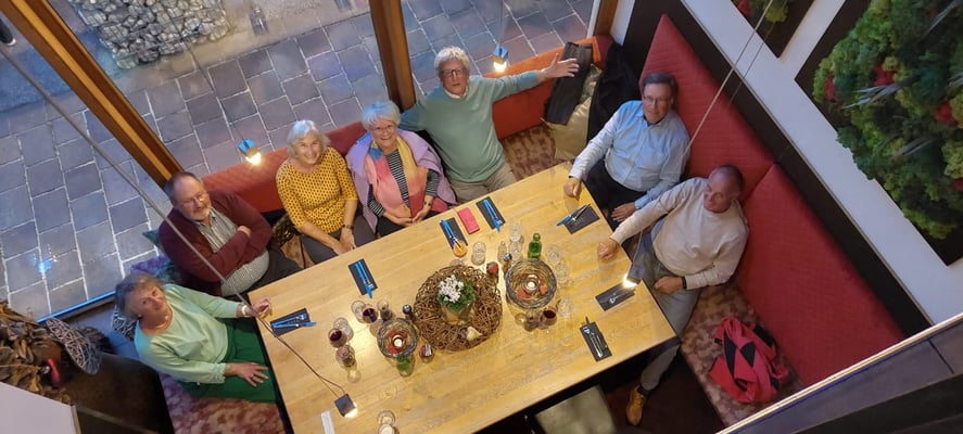 Im Restaurant "Deins & Meins"