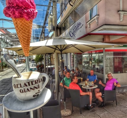 Eis zum Abschluss beim Mauricius...