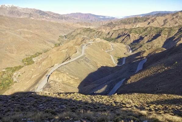 Straße in den hohen Atlas