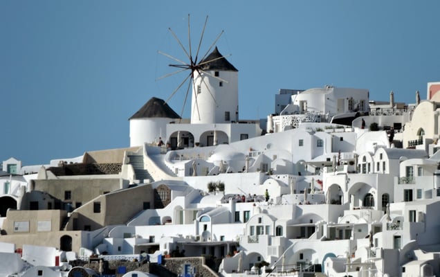 und Windmühlen zur Dekoration