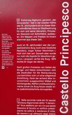 Beschreibung der Burg zu Meran