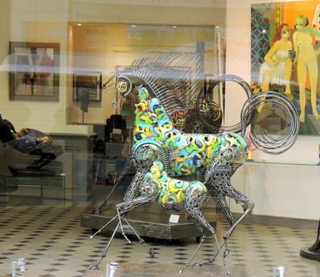 Kunst in der Auslage