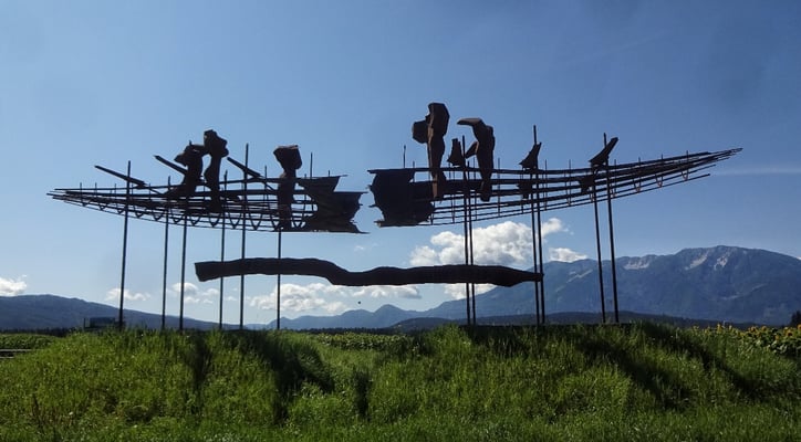 Kunstwerk bei der J.H. Brücke