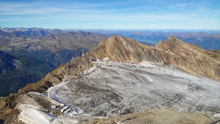 der graue Gletscher Kitzsteinhorn