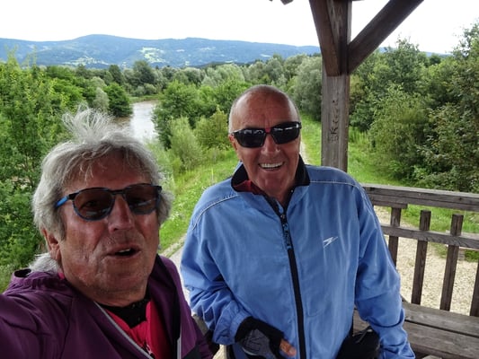 Blick in das Naturreservat mit Manfred