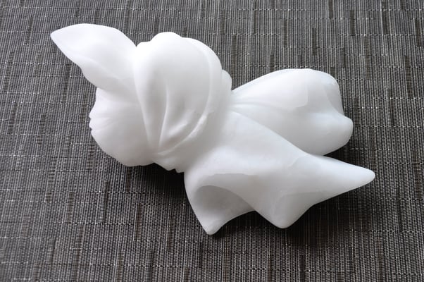 Gedankenstütze 29, B30xH7xT18cm, Alabaster Spanien, 2013