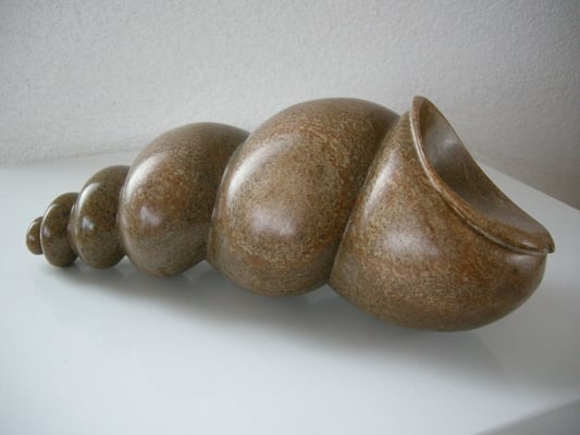 Muschelschnecke, B30xH8xT13cm, Steatit Brasilien, 1996