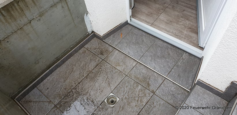 Das Wasser kam über die Kanalisation zurück