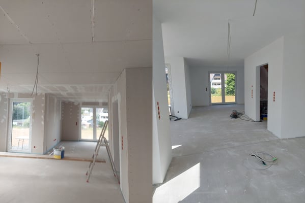 Trockenbau: spachteln, schleifen und streichen