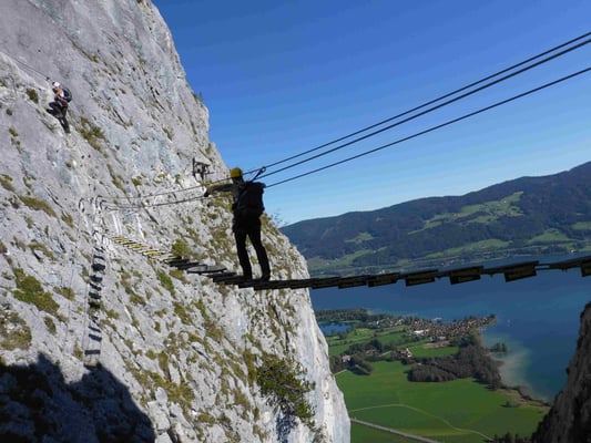 Klettersteig Drachenwand Klettersteigkurs Bergführer