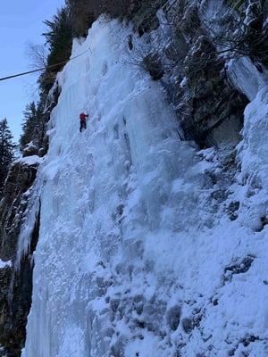Bergführer Eisklettern Eiskletterkurse