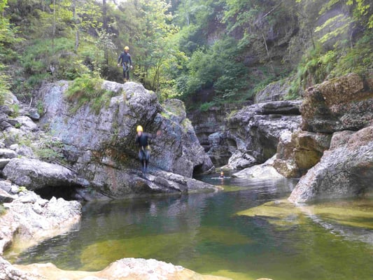 Canyoning Almbach Almbachklamm Strubklamm