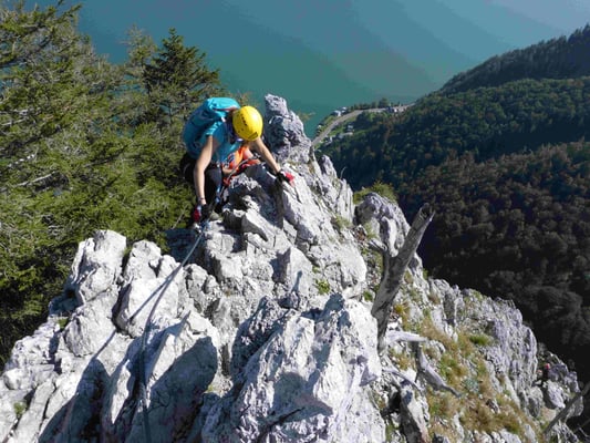 Klettersteig Klettersteigkurs Salzkammergut Drachenwand Bergführer