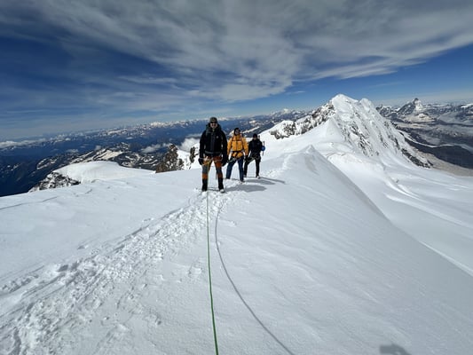 Bergführer Monte Rosa Vincentpyarmide Balmenhorn Ludwigshöhe Parrotspitze Zumsteinspitze