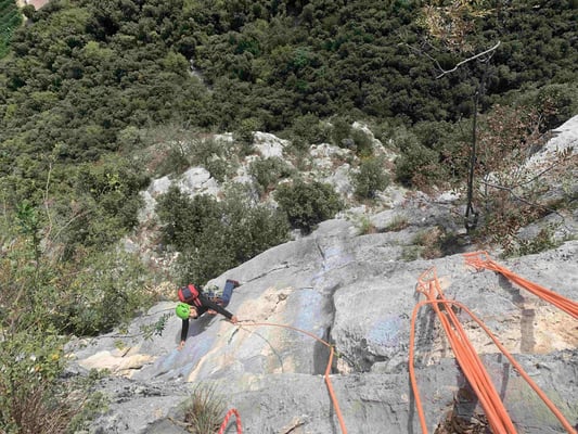 Klettern mit Bergführer in Arco Gardasee