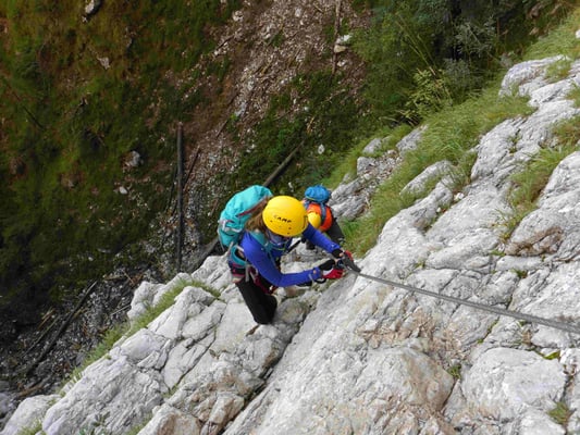 Klettersteig Klettersteigkurs Salzkammergut Drachenwand Bergführer