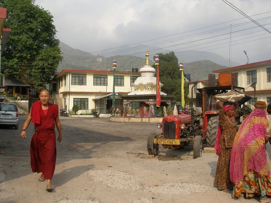 Auf dem Weg zum Parlament.