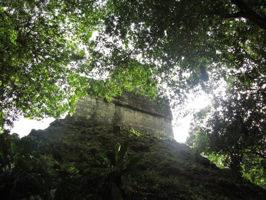 Templo VI (Templo de las Inscripciones) liegt fernab der Haupttempel und wird sehr selten besucht. Tikal hat, im Vergleich zu Copan beispielsweise, sehr wenigeTempel mit Inschriften. Templo VI ist die Ausnahme.