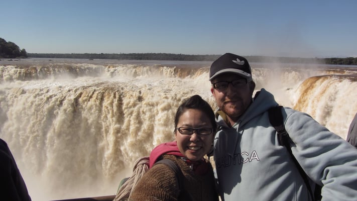 Wir vor der Teufelsschlucht.