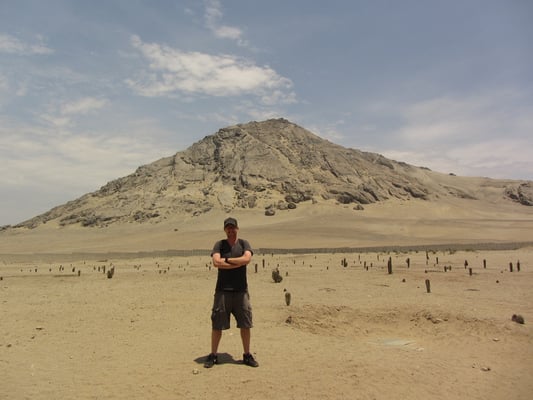 Auf dem Weg zum Huaca de La Luna (Mondtempel).