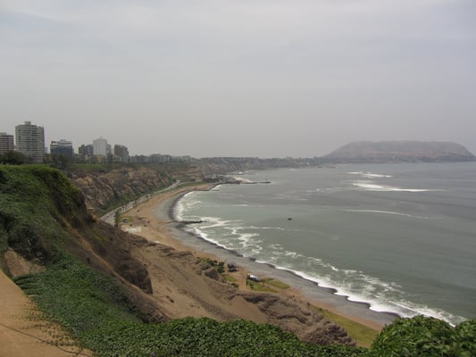 Die Costa Verde in Miraflores.