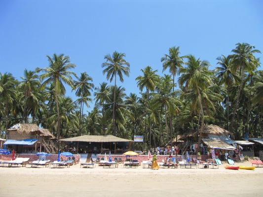 Ein Teil der Strandfassade.