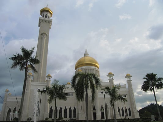 Die Omar-Ali-Saifuddin-Moschee.