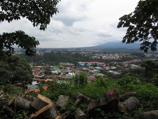 Blick auf die Stadt.